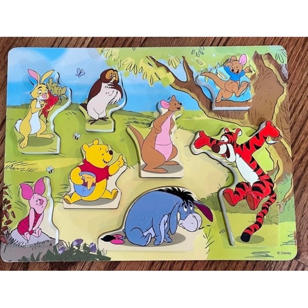 Melissa and Doug Disney Winnie the Pooh Chunky Wooden Puzzle Multicolor Kids